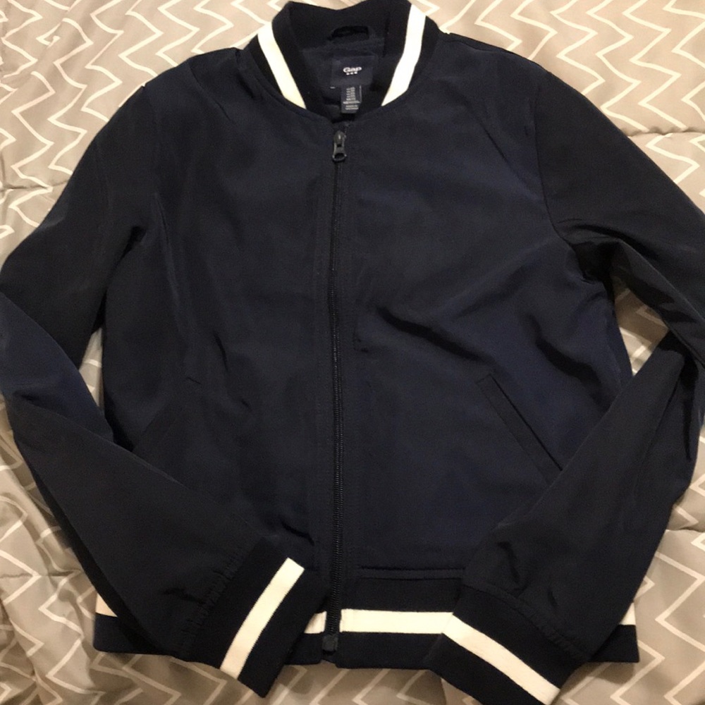 Navy zip up jacket
